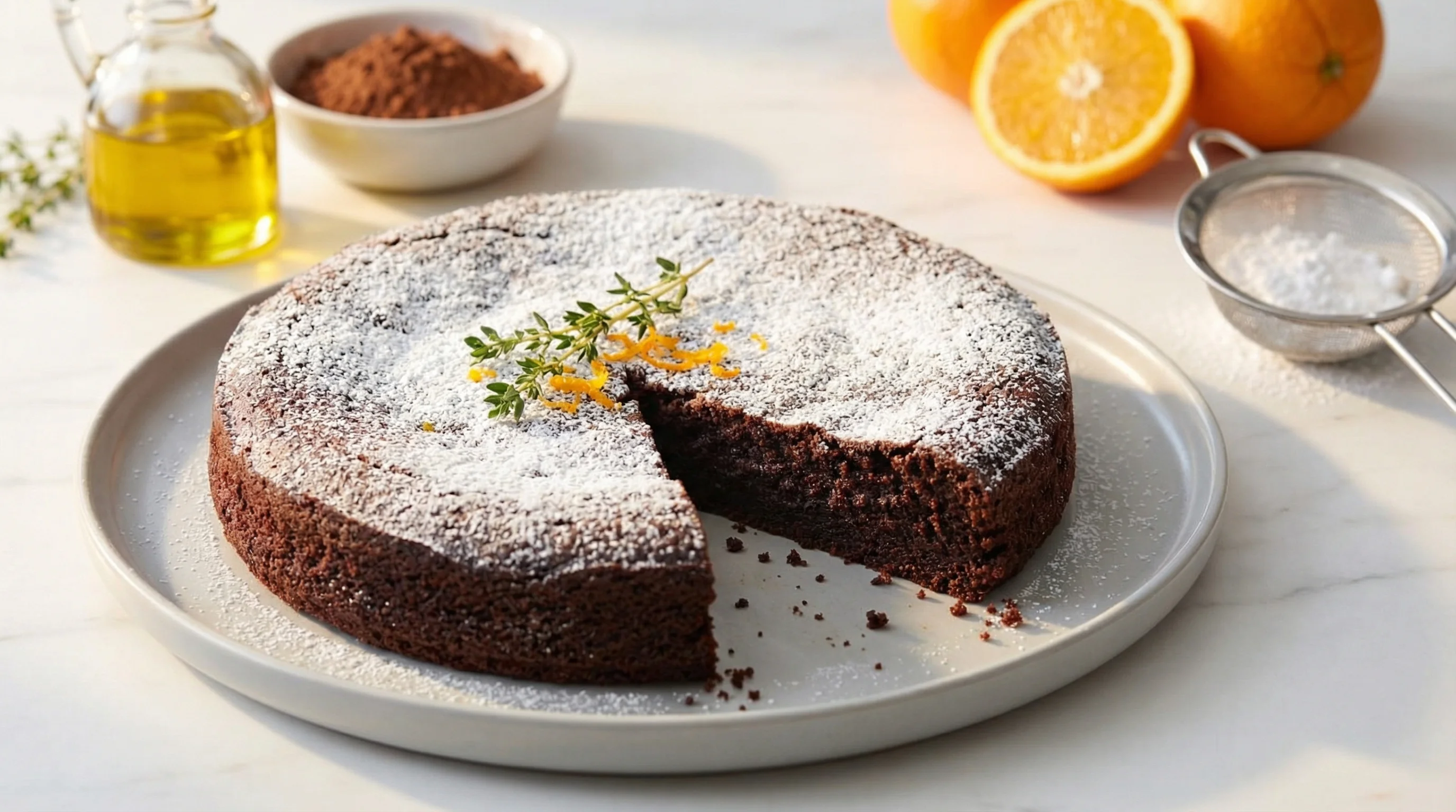 Decadent Chocolate Olive Oil Cake (Low FODMAP) - Low FODMAP Recipe