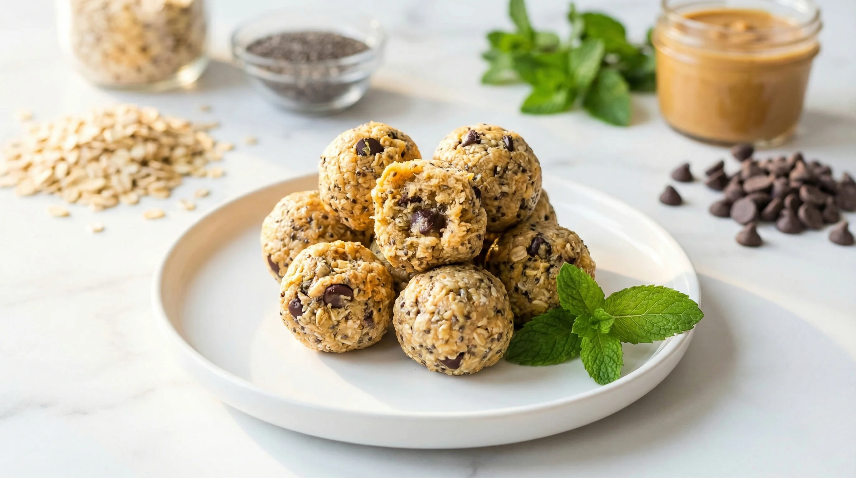 Low FODMAP Dark Chocolate Peanut Butter Energy Bites - Low FODMAP Recipe