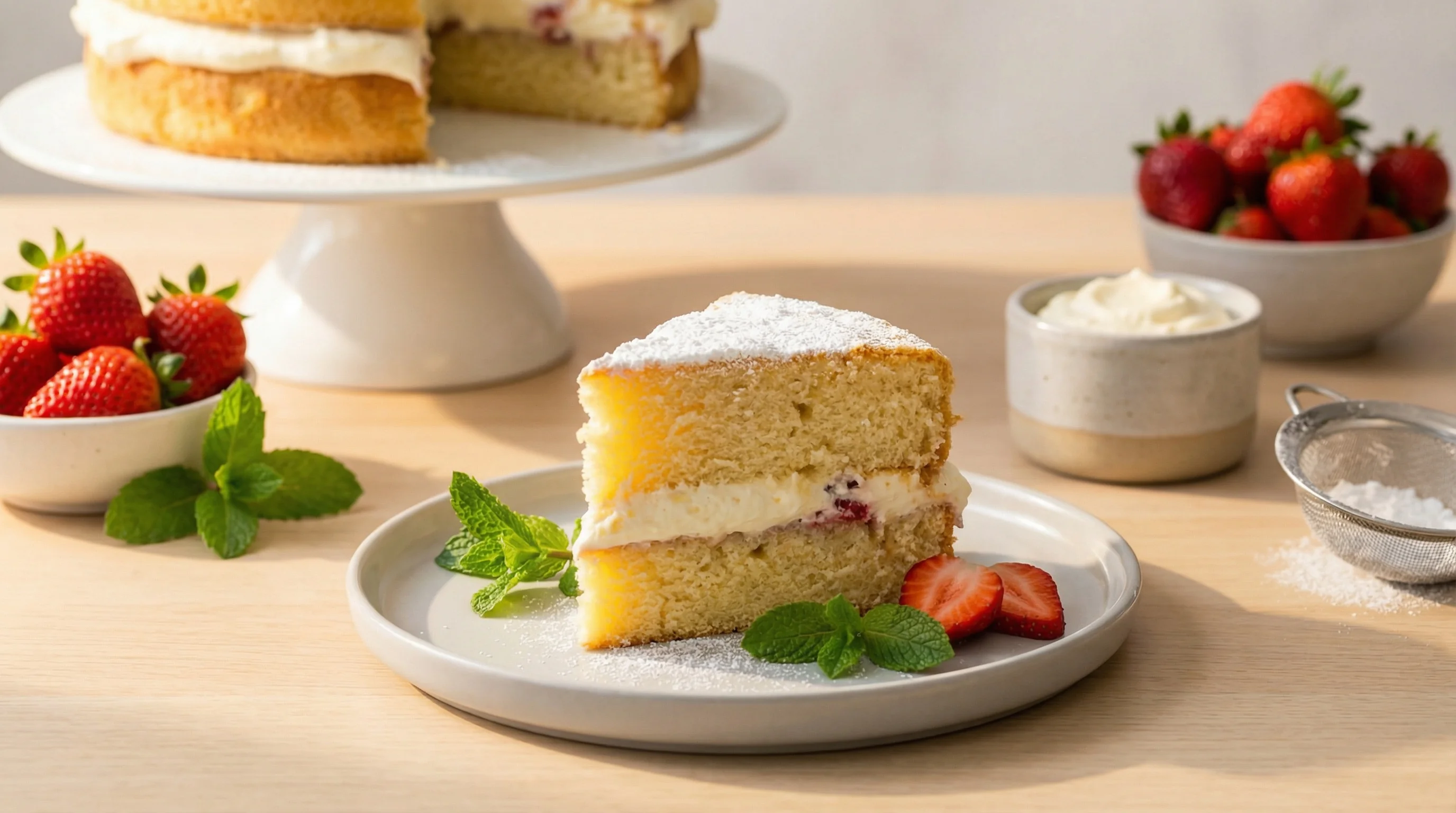 Light & Fluffy Low FODMAP Sponge Cake - Low FODMAP Recipe